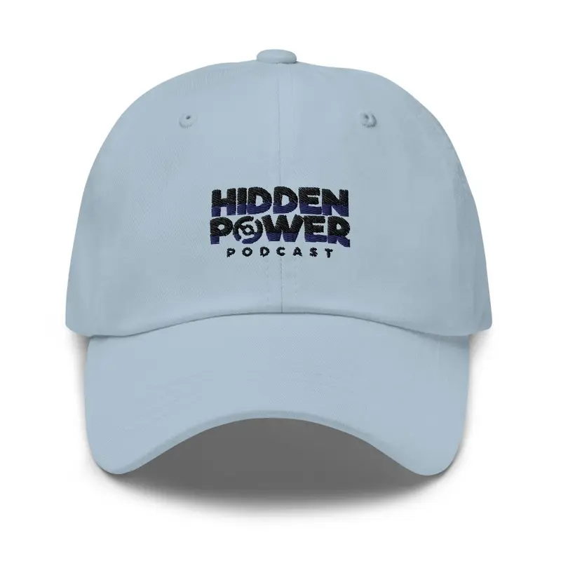 Hidden Power Embroidery Black Text